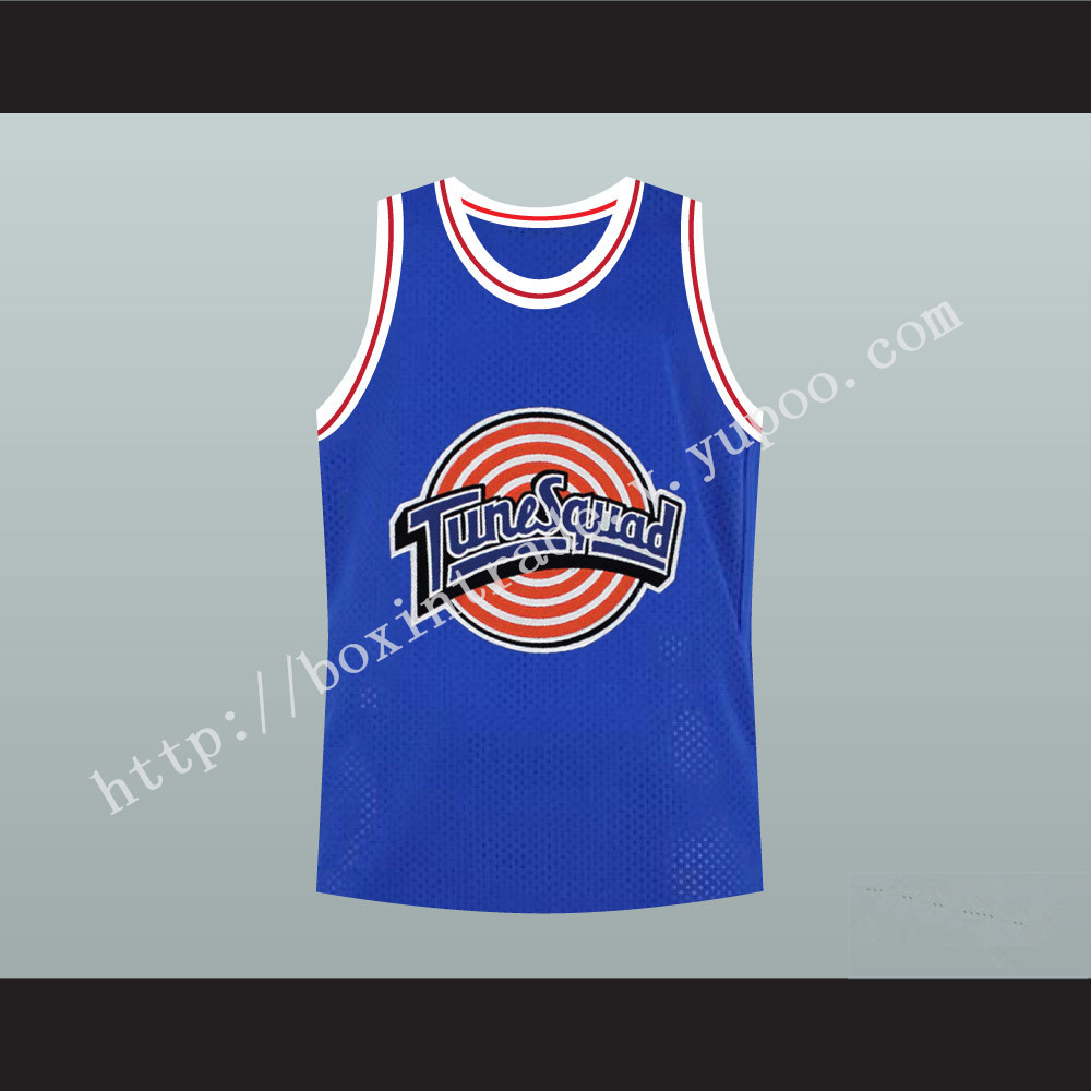 Bill Murray Space Jam Blue Tune Squad Basketball Jersey