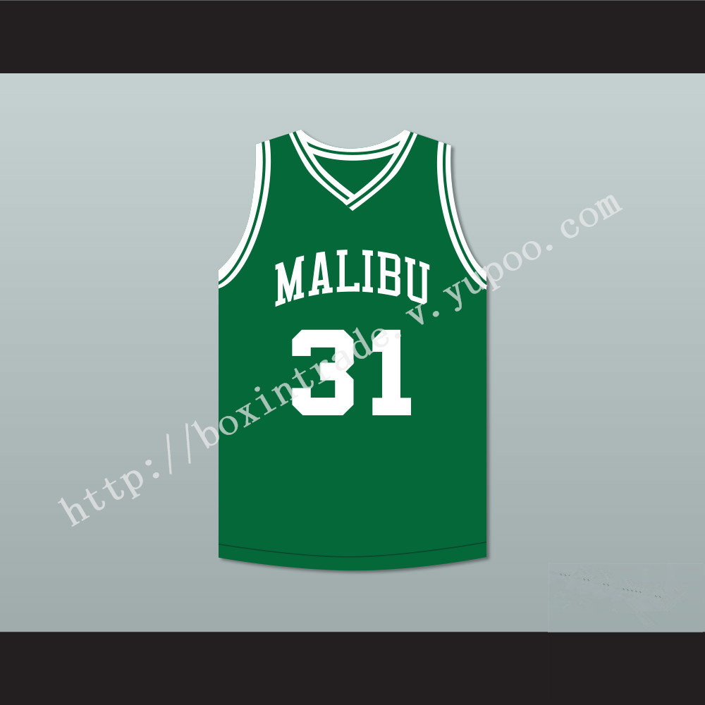 Marcus Stokes 31 Malibu Prep Pelicans Green Basketball Jersey