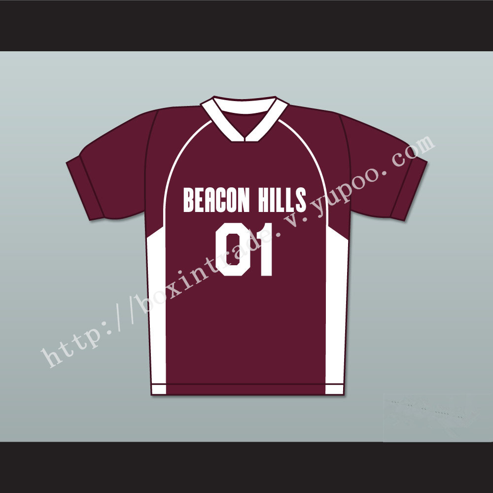 Peter Hale 01 Beacon Hills Cyclones Lacrosse Jersey Teen Wolf Maroon Style