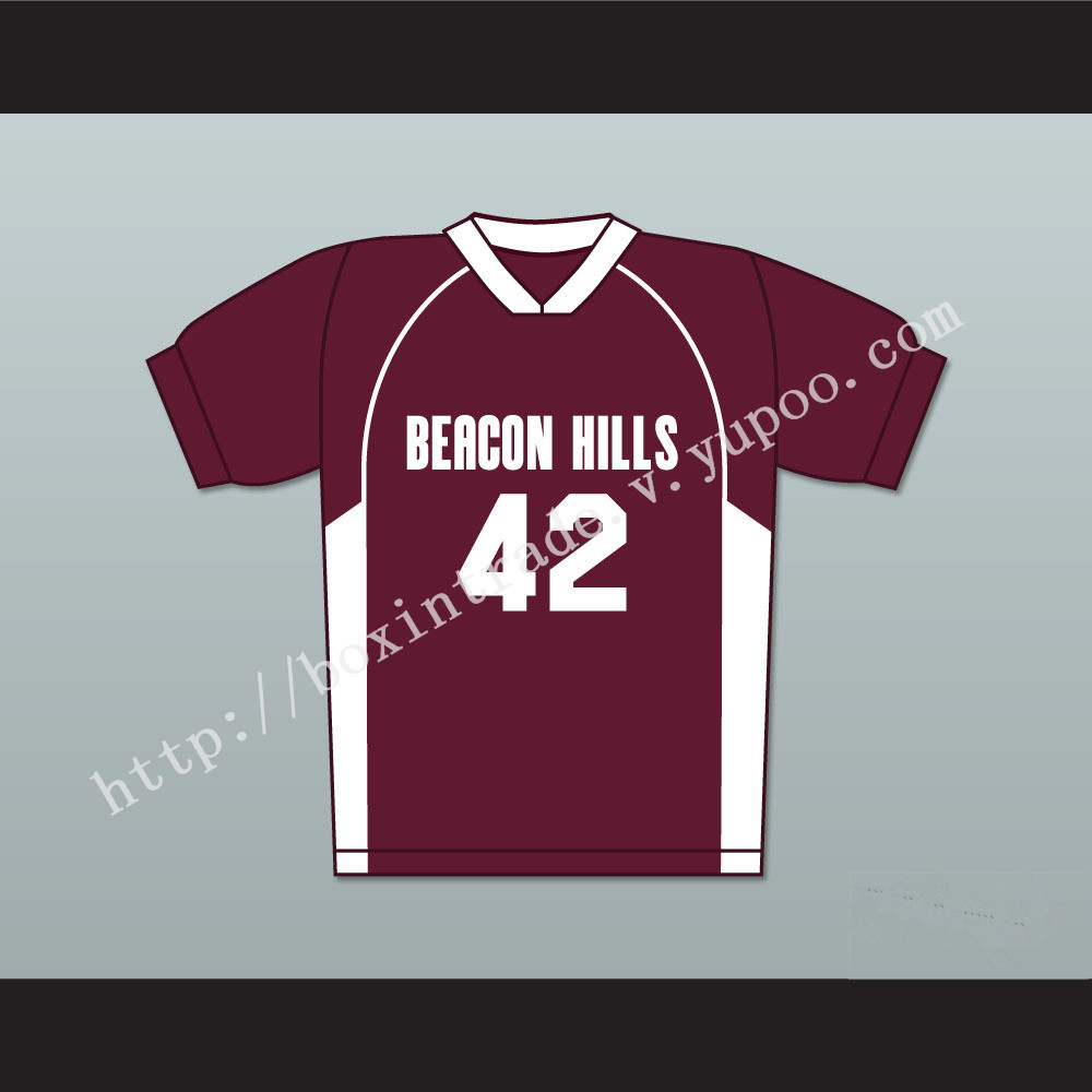 Scott Howard 42 Beacon Hills Cyclones Lacrosse Jersey Teen Wolf MaroonStyle