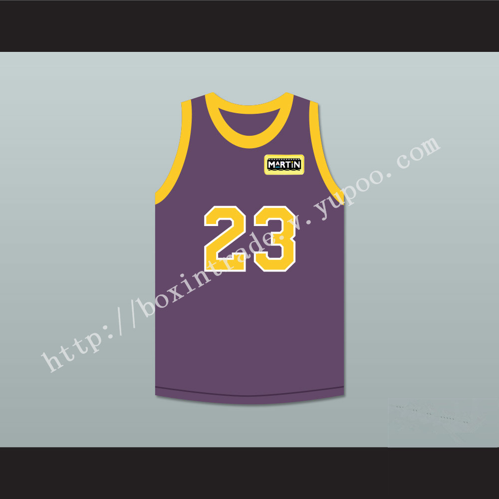 Martin Payne 23 Purple Basketball Jersey with Martin Patch