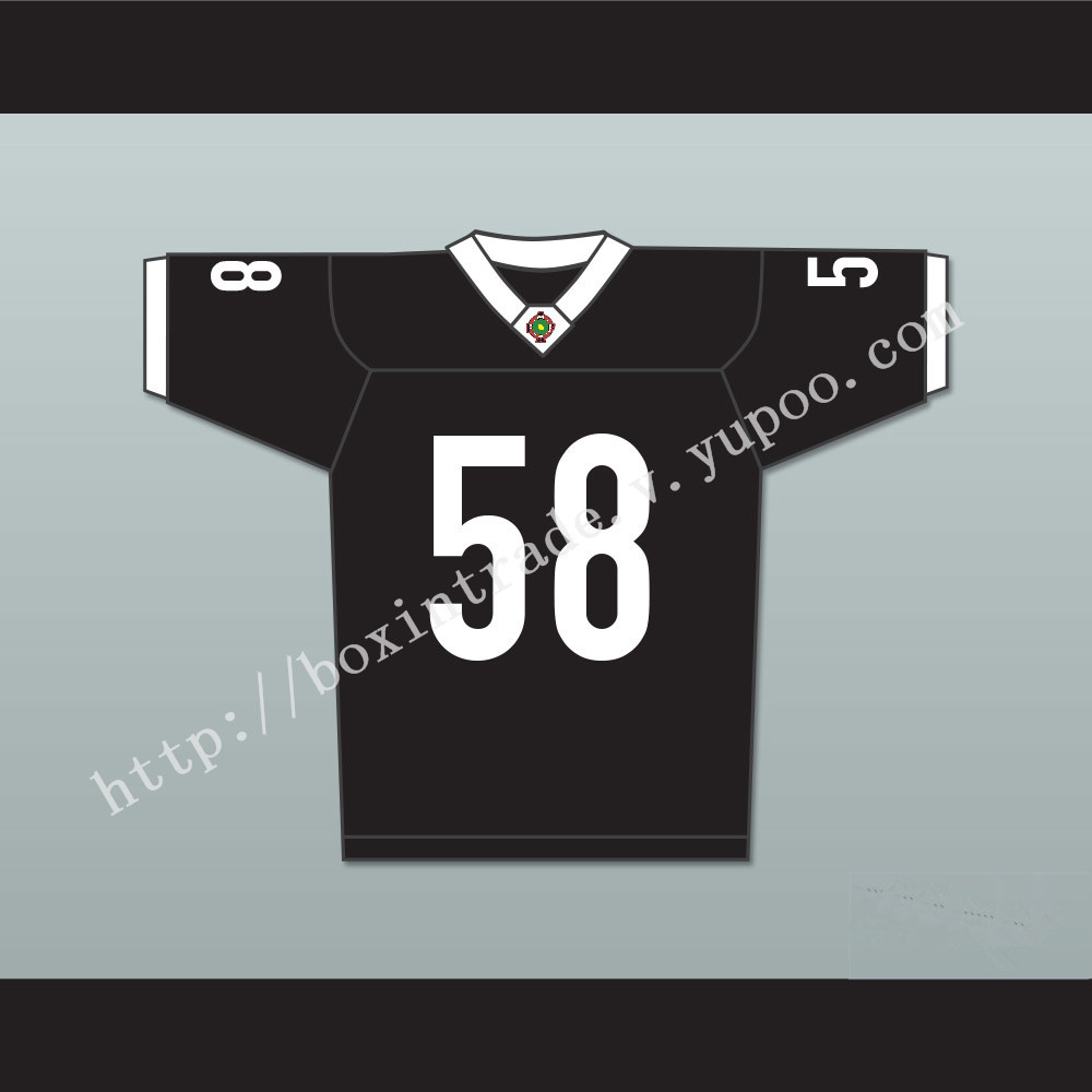 Luther 'Shark' Lavay 58 Miami Sharks White Trim Football Jersey Any Given Sunday Includes AFFA Patch