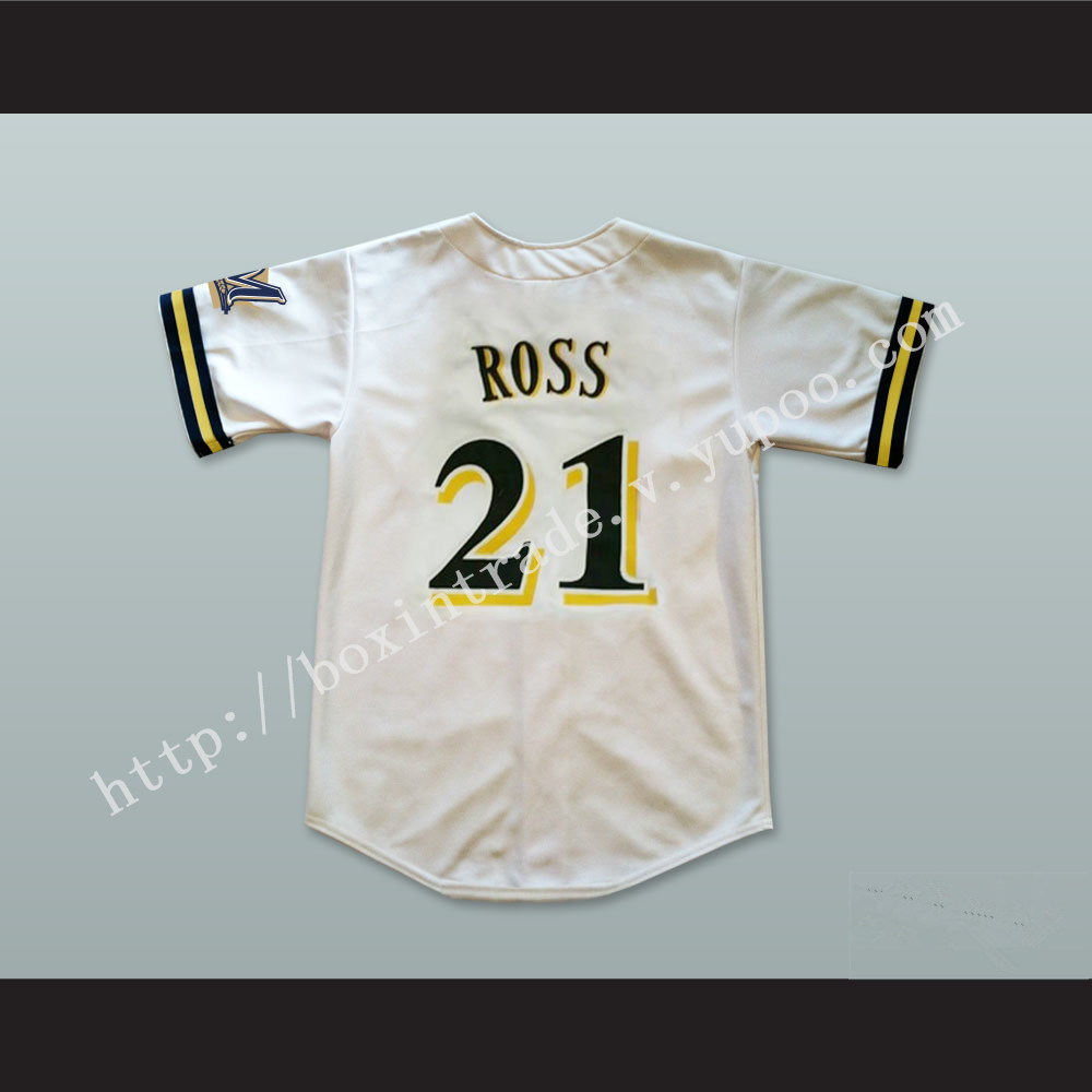 Bernie Mac Stan Ross 21 Pro Career White Baseball Jersey Mr 3000