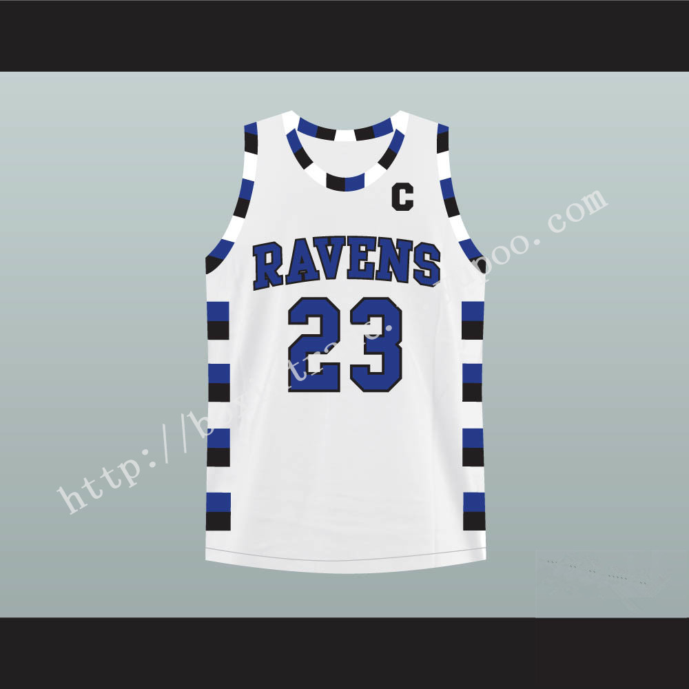 Nathan Scott 23 One Tree Hill Ravens White Basketball Jersey