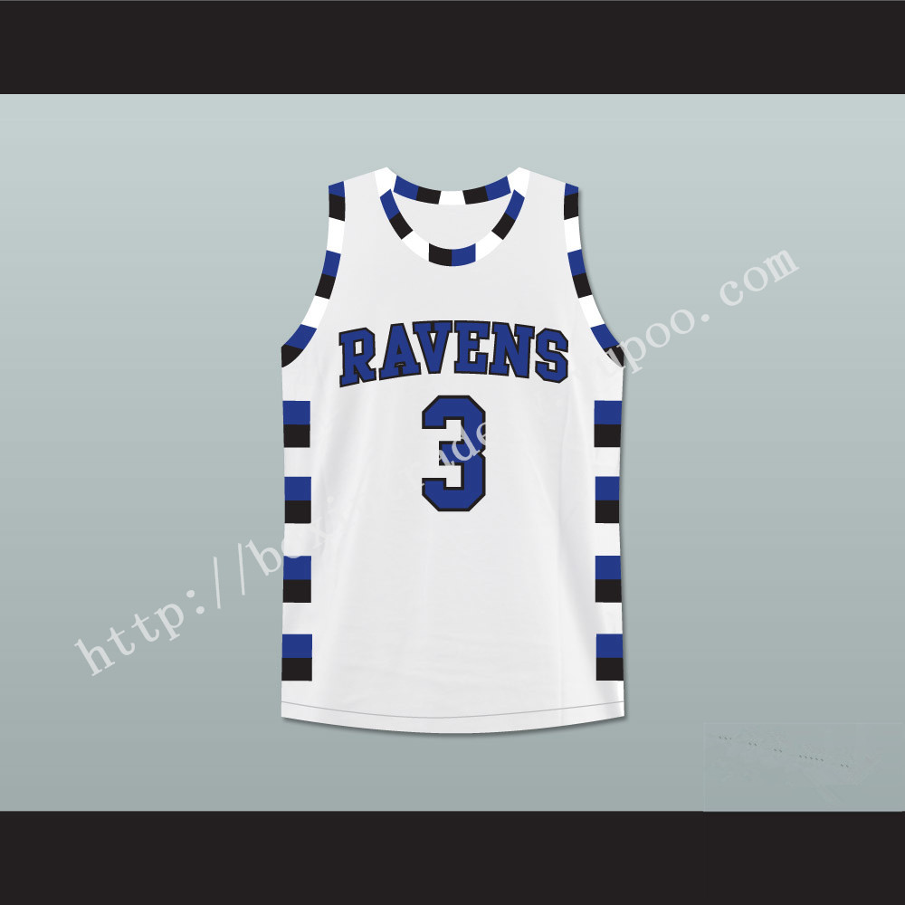 Antwon Skills Taylor 3 One Tree Hill Ravens Basketball Jersey Stitch Sewn