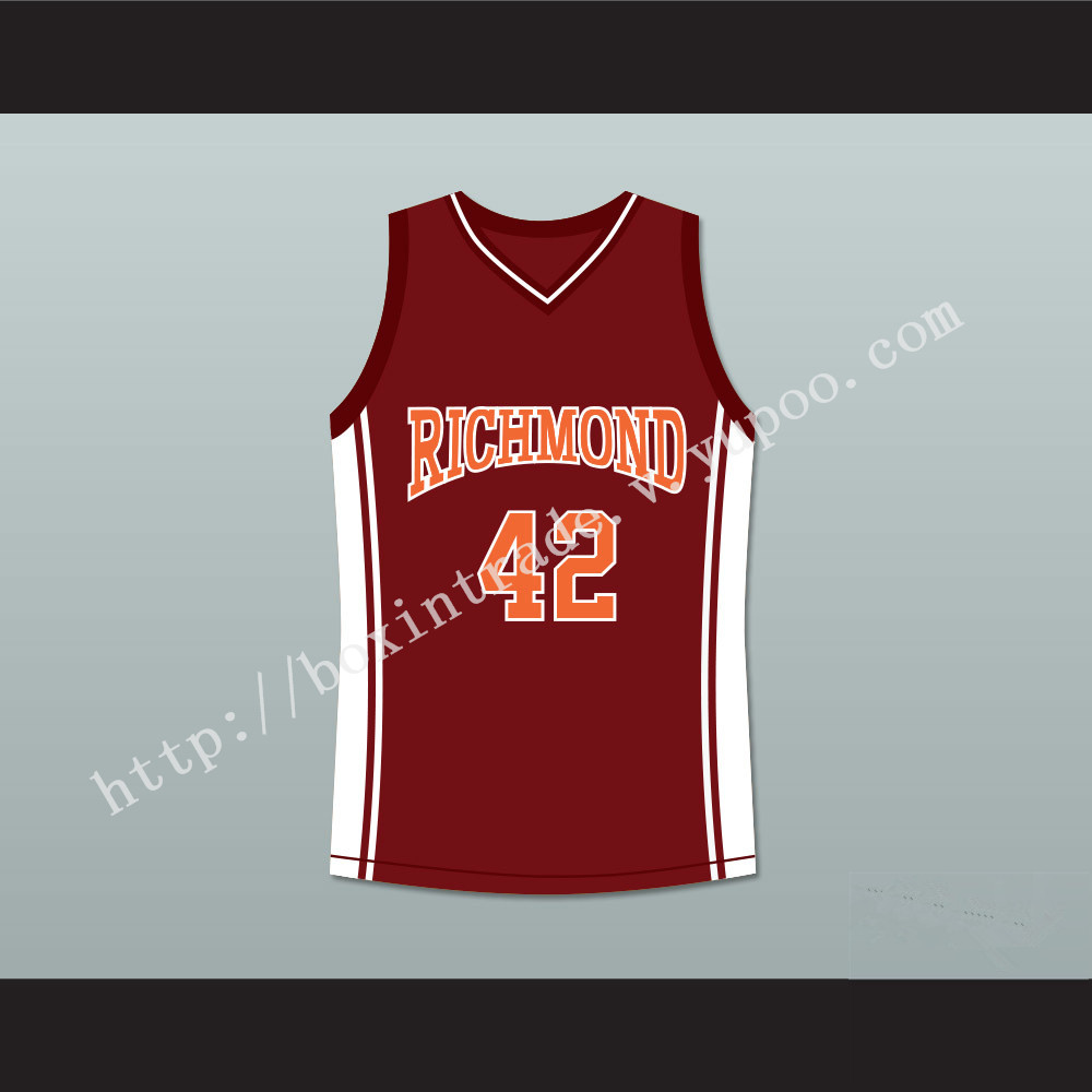 Kenyon Stone 42 Richmond Oilers Home Basketball Jersey Coach Carter