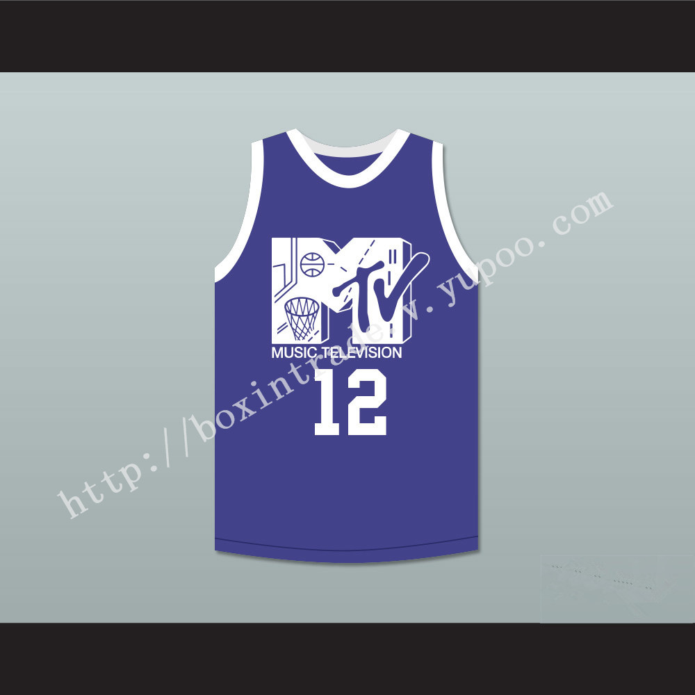 Vlade Divac 12 Basketball Jersey First Annual Rock N' Jock B-Ball Jam 1991