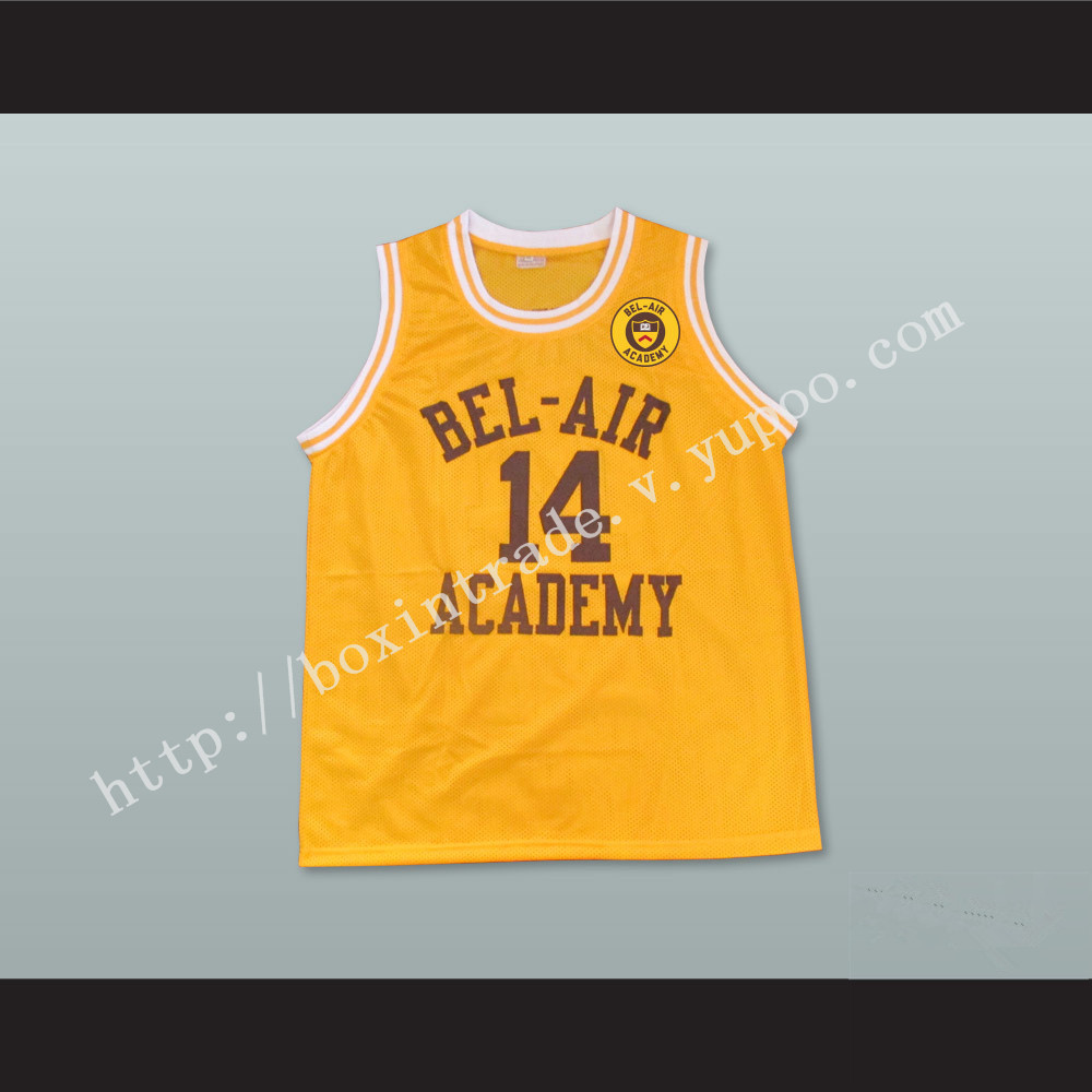 The Fresh Prince of Bel-Air Will Smith Bel-Air Academy Home Basketball Jersey Includes School Emblem Patch