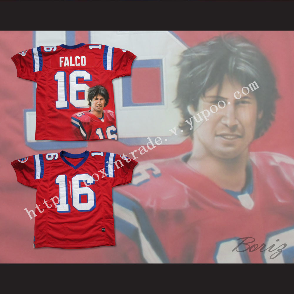 Keanu Reeves Shane Falco 16 Sentinels Airbrush Portrait Football Jersey