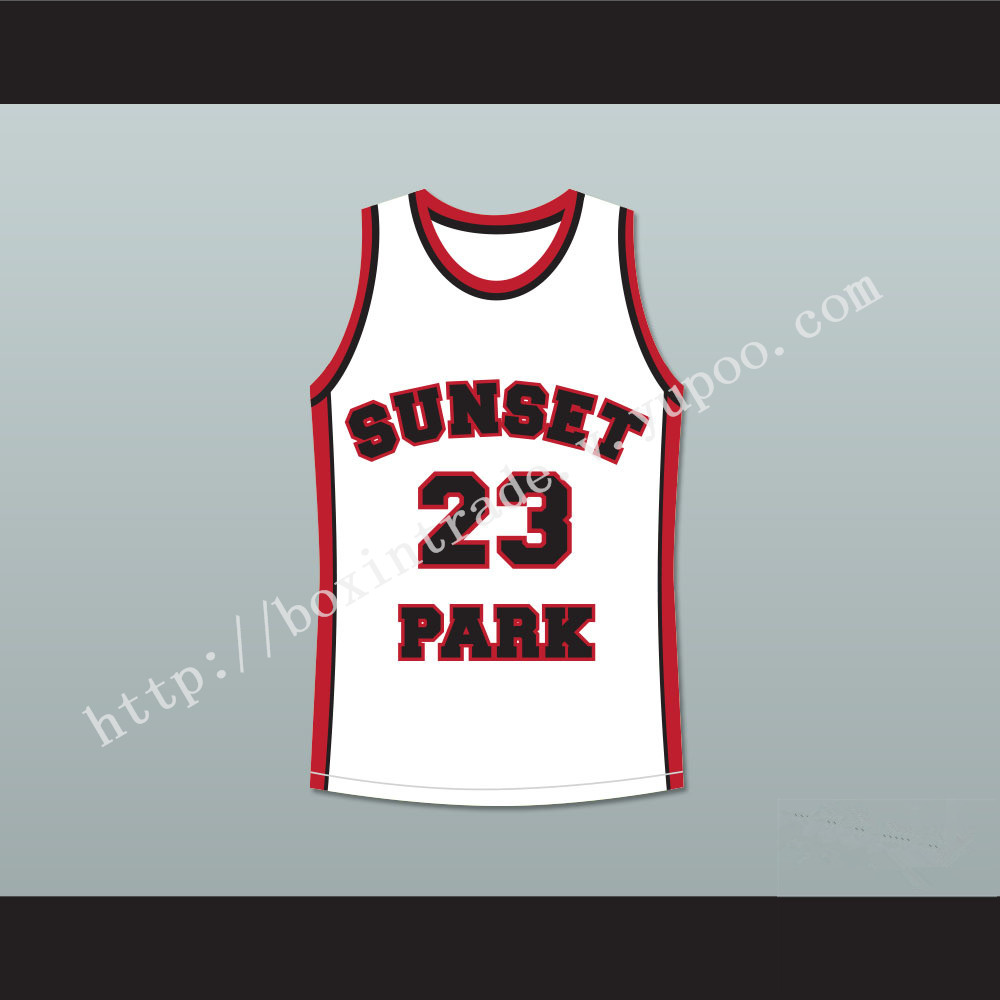 De'aundre Bonds Busy-Bee 23 Sunset Park White Basketball Jersey