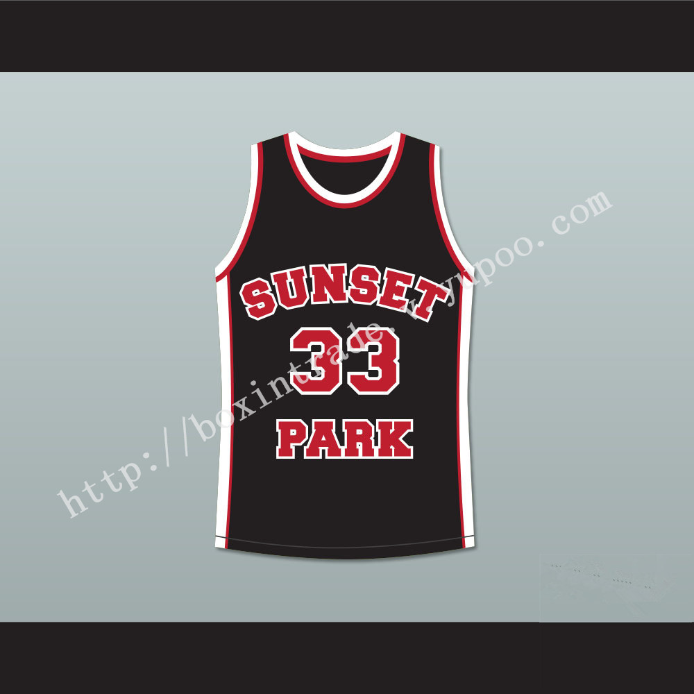 Talent Harris Butter 33 Sunset Park Black Basketball Jersey