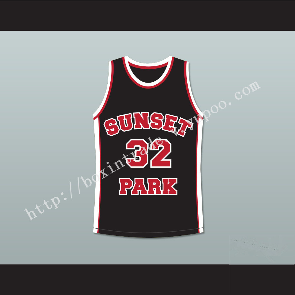 Terrence Howard Spaceman 32 Sunset Park Black Basketball Jersey