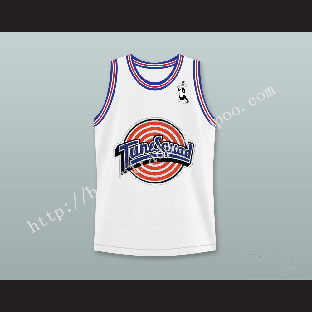 Space Jam Sylvester the Cat 9 Tune Squad Basketball Jersey with Sylvester the Cat Patch