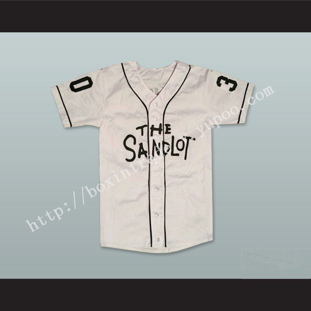 Mike Vitar Benny 'The Jet' Rodriguez 30 Baseball Jersey The Sandlot