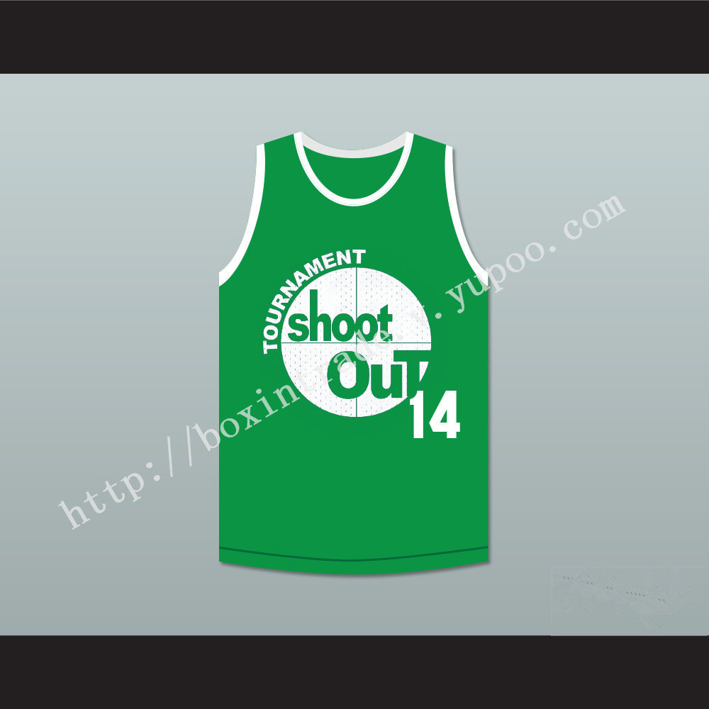 14 Green Tournament Shoot Out Basketball Jersey Above The Rim