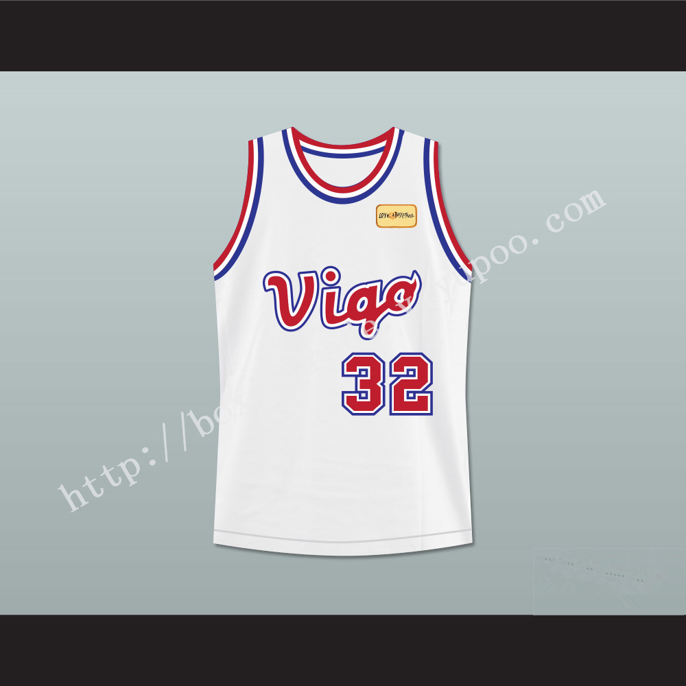 Monica Wright 32 Vigo Basketball Jersey with Love and Basketball Patch