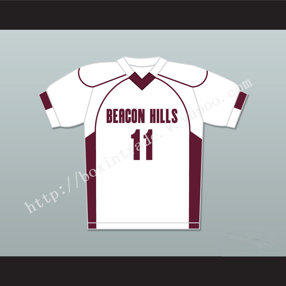 Scott McCall 11 Beacon Hills Cyclones Lacrosse Jersey Teen Wolf White