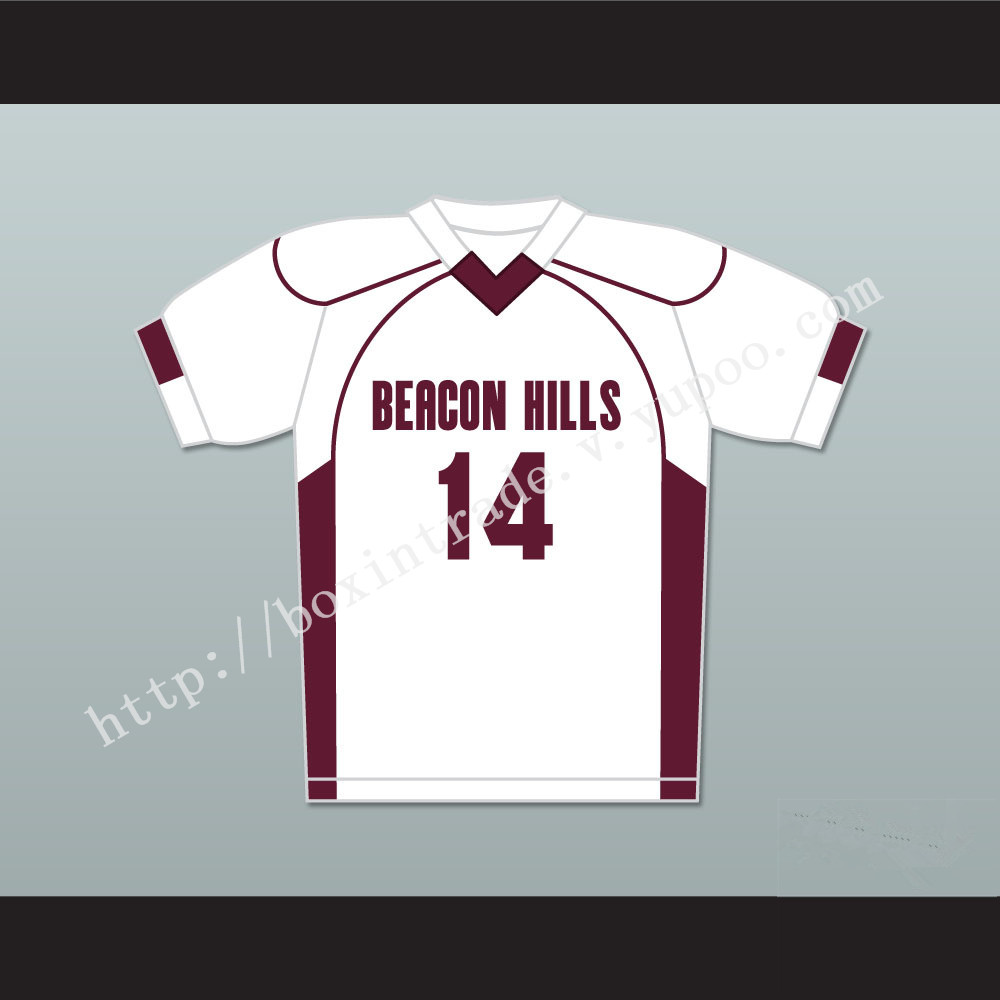 Isaac Lahey 14 Beacon Hills Cyclones Lacrosse Jersey Teen Wolf White