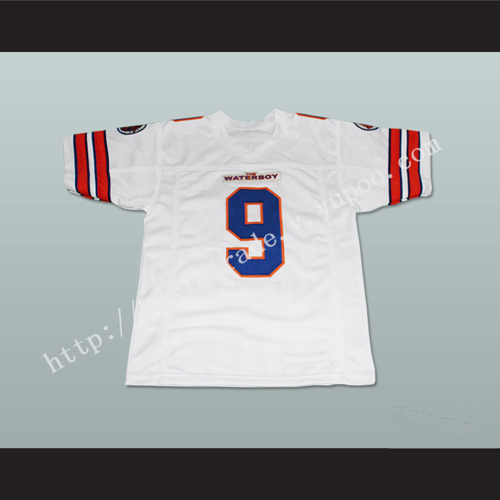 Adam Sandler Bobby Boucher The Waterboy Mud Dogs Football Jersey White