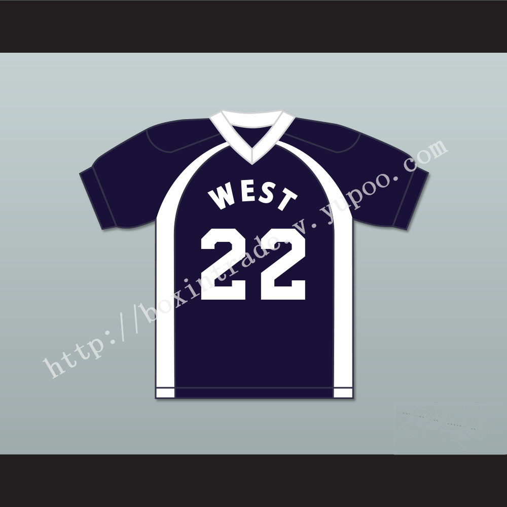 East/West College Bowl The Player Formerly Known as Mousecop 22 West Football Jersey Key & Peele