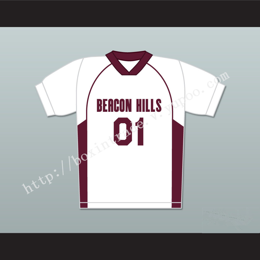 Peter Hale 01 Beacon Hills Cyclones Lacrosse Jersey Teen Wolf White Style