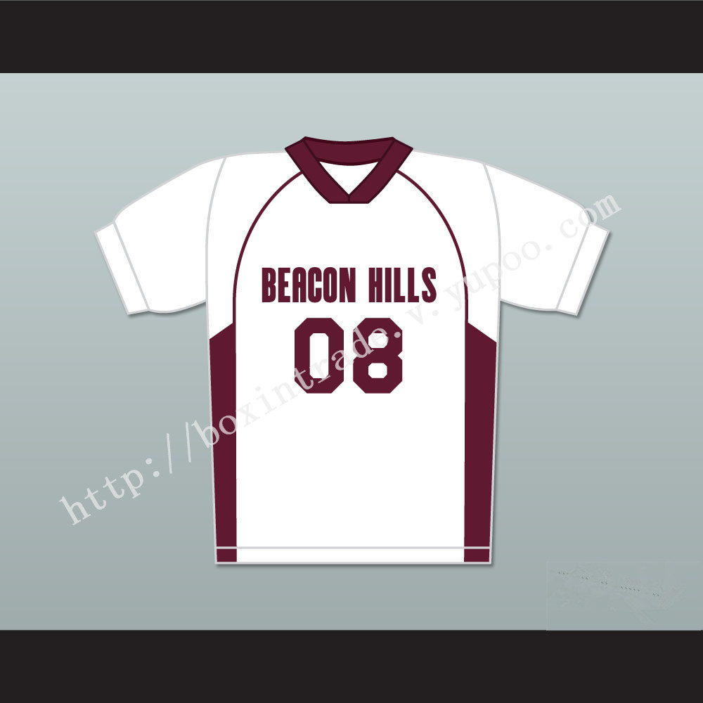 Matt Daehler 08 Beacon Hills Cyclones Lacrosse Jersey Teen Wolf White Style