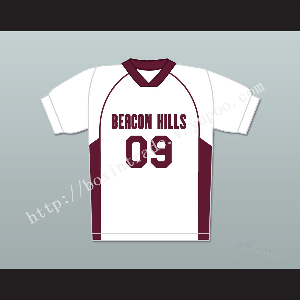 Liam Dunbar 09 Beacon Hills Cyclones Lacrosse Jersey Teen Wolf White Style