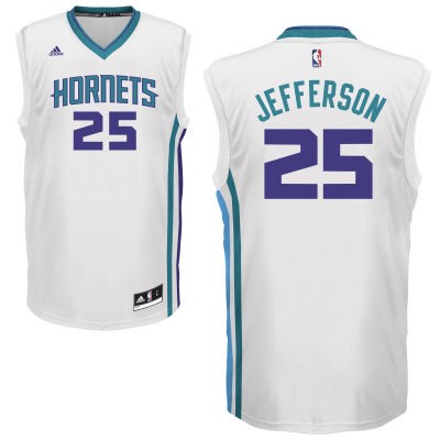 Al Jefferson Charlotte Hornets #25 Home Big And Tall Jersey - White