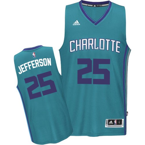 Al Jefferson Charlotte Hornets #25 Road Big And Tall Jersey - Teal