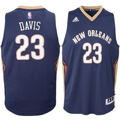 Anthony Davis New Orleans Pelicans #23 Road Big And Tall Jersey - Blue