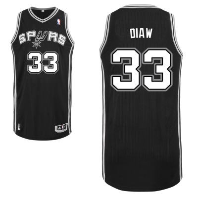 Boris Diaw San Antonio Spurs #33 Road Big And Tall Jersey - Black