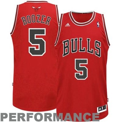 Carlos Boozer Chicago Bulls #5 Road Big And Tall Jersey - Red