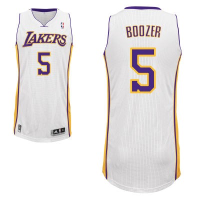 Carlos Boozer Los Angeles Lakers #5 Home Big And Tall Jersey - White