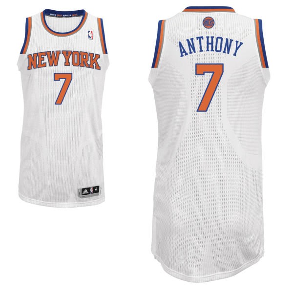 Carmelo Anthony New York Knicks #7 Home Big And Tall Jersey - White