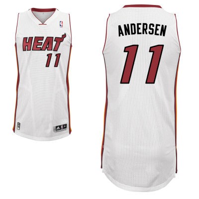 Chris Andersen Miami Heat #11 Home Big And Tall Jersey - White