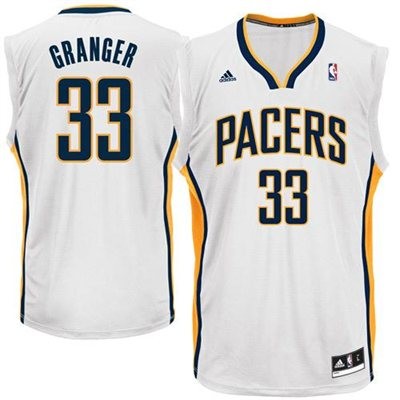 Danny Granger Indiana Pacers #33 Home Big And Tall Jersey - White