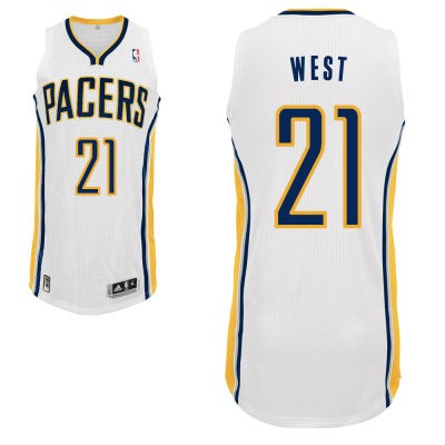 David West Indiana Pacers #21 Home Big And Tall Jersey - White