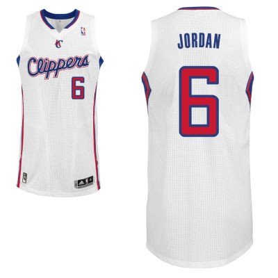 DeAndre Jordan Los Angeles Clippers #6 Home Big And Tall Jersey - White