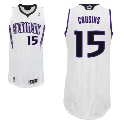 DeMarcus Cousins Sacramento Kings #15 Home Big And Tall Jersey - White