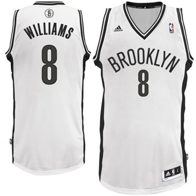 Deron Williams Brooklyn Nets #8 Home Big And Tall Jersey - White