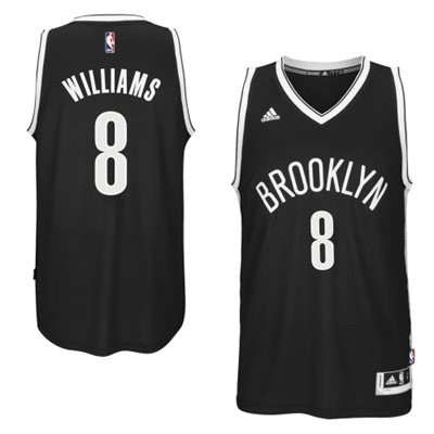 Deron Williams Brooklyn Nets #8 Road Big And Tall Jersey - Black