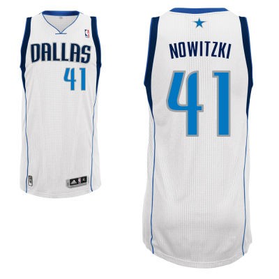 Dirk Nowitzki Dallas Mavericks #41 Home Big And Tall Jersey - White