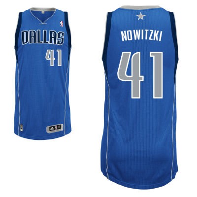 Dirk Nowitzki Dallas Mavericks #41 Road Big And Tall Jersey - Blue