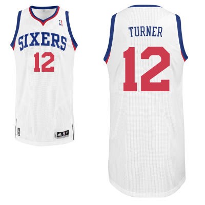 Evan Turner Philadelphia 76ers #12 Home Big And Tall Jersey - White