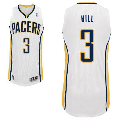 George Hill Indiana Pacers #3 Home Big And Tall Jersey - White