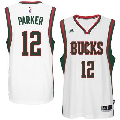 Jabari Parker Milwaukee Bucks #12 Home Big And Tall Jersey - White