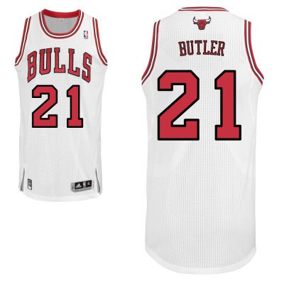 Jimmy Butler Chicago Bulls #21 Home Big And Tall Jersey - White