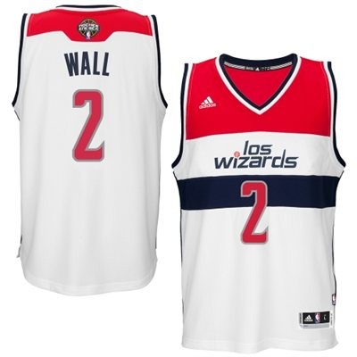 John Wall Washington Wizards #2 Home Big And Tall Jersey - White