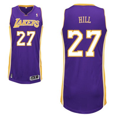 Jordan Hill Los Angeles Lakers #27 Road Big And Tall Jersey - Purple