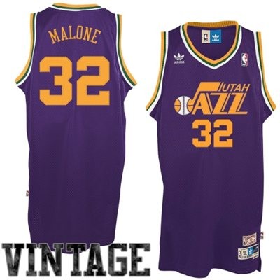 Karl Malone Utah Jazz #32 Throwback Big And Tall Jersey - Purple